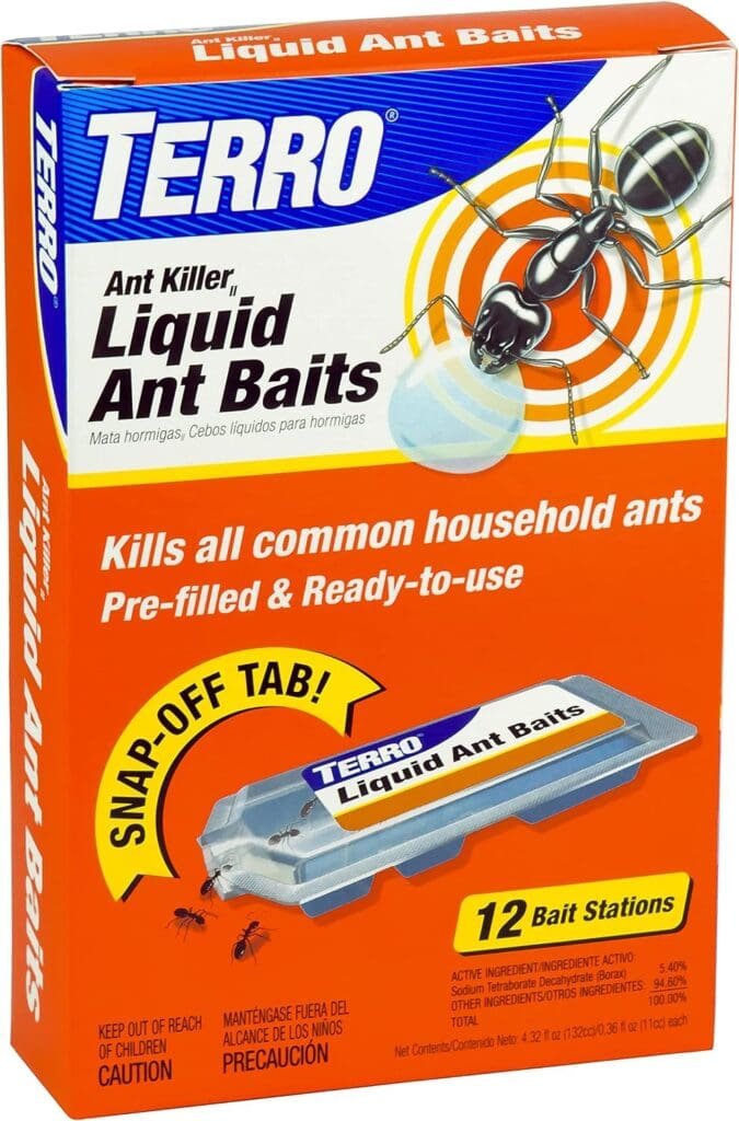 TERRO T300B Liquid Ant Killer, 12 Bait Stations