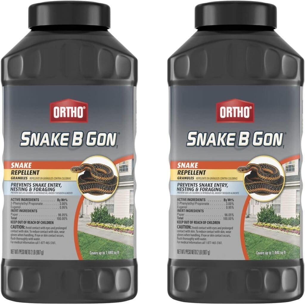 Ortho Snake B Gon1 - Snake Repellent Granules, No-Stink Formula, Covers Up to 1,440 sq. ft., 2 lbs. (2-Pack)